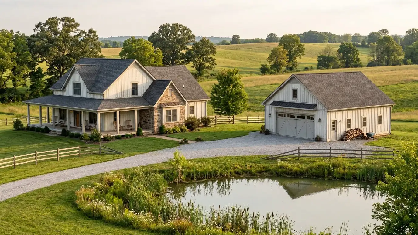 A well-kept home in College Grove, Tennessee with a clean garage door on a quiet street