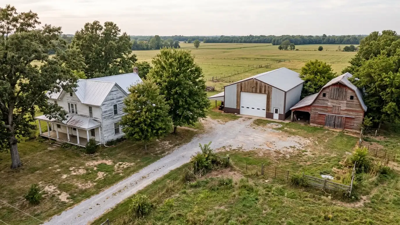 A well-kept home in Eagleville, Tennessee with a clean garage door on a quiet street