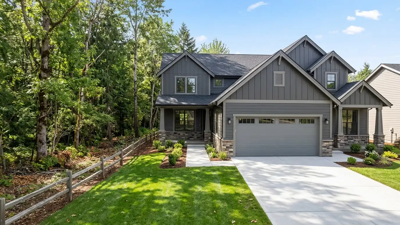A well-kept home in Fairview, Tennessee with a clean garage door on a quiet street