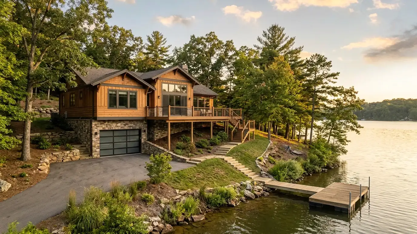 A well-kept home in Hendersonville, Tennessee with a clean garage door on a quiet street