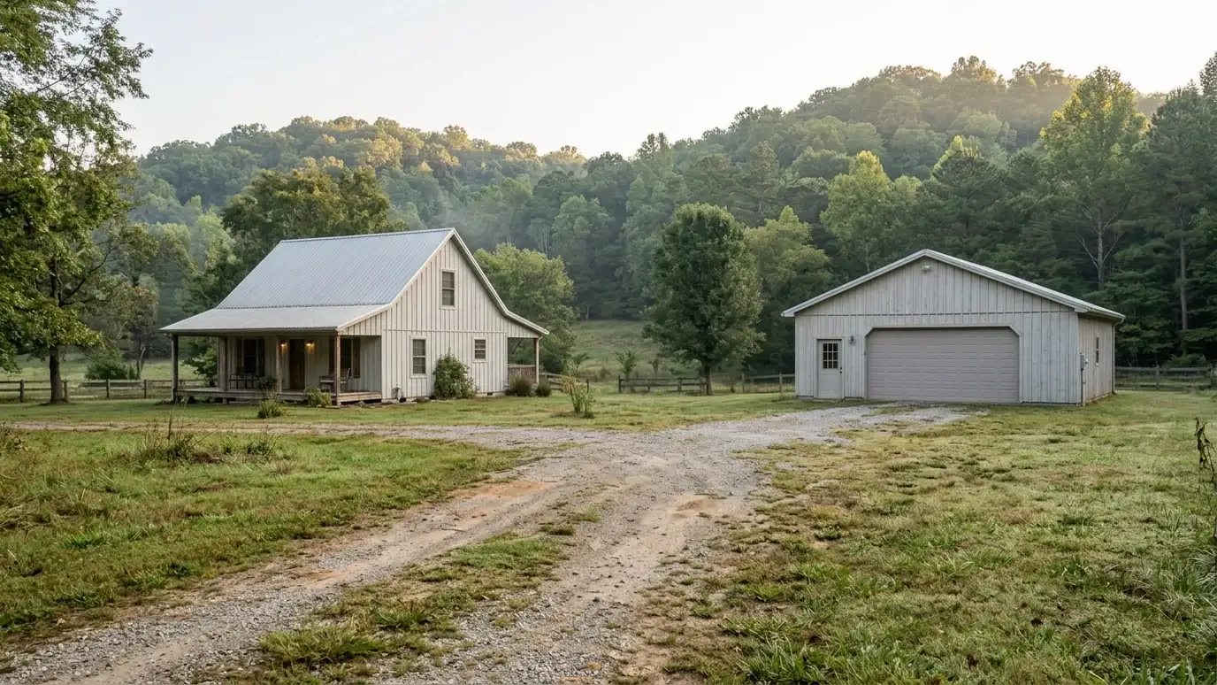 A well-kept home in Joelton, Tennessee with a clean garage door on a quiet street