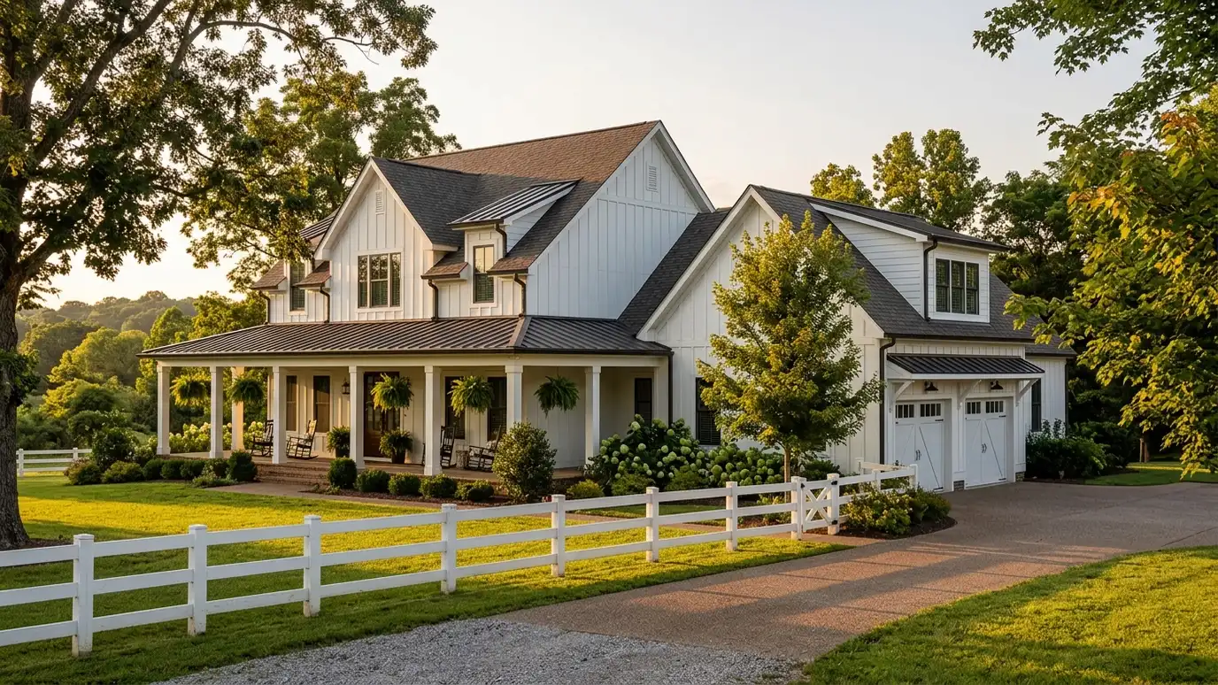 A well-kept home in Nolensville, Tennessee with a clean garage door on a quiet street
