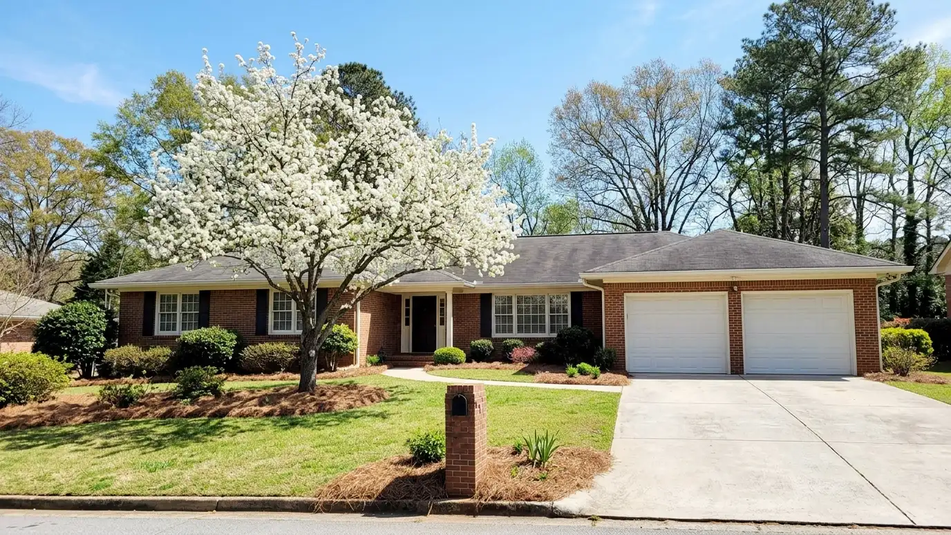 A well-kept home in Smyrna, Tennessee with a clean garage door on a quiet street