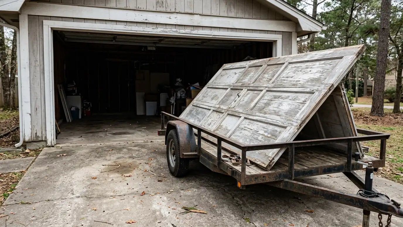 Garage Door Removal and Haul-Away in Nashville and Middle Tennessee