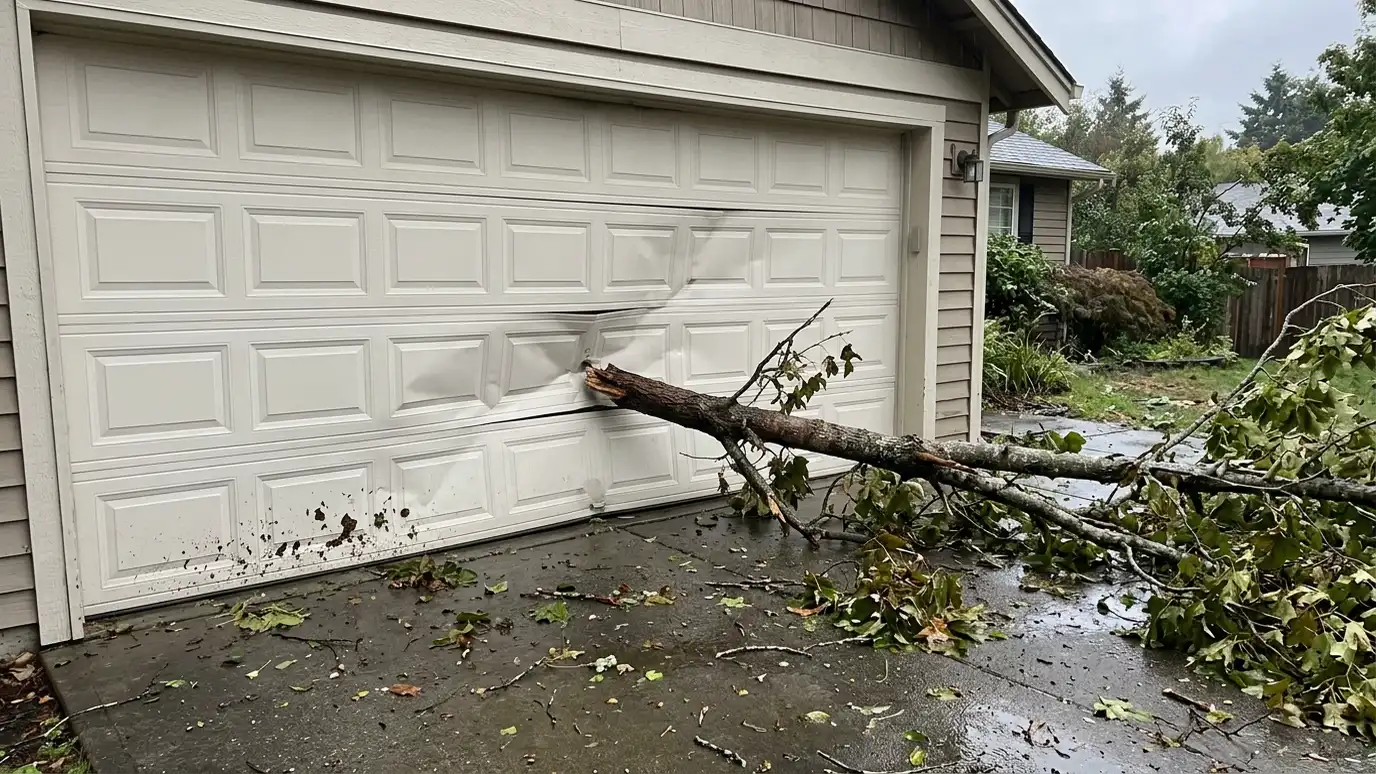 Garage Door Storm and Impact Damage Repair in Nashville and Middle Tennessee
