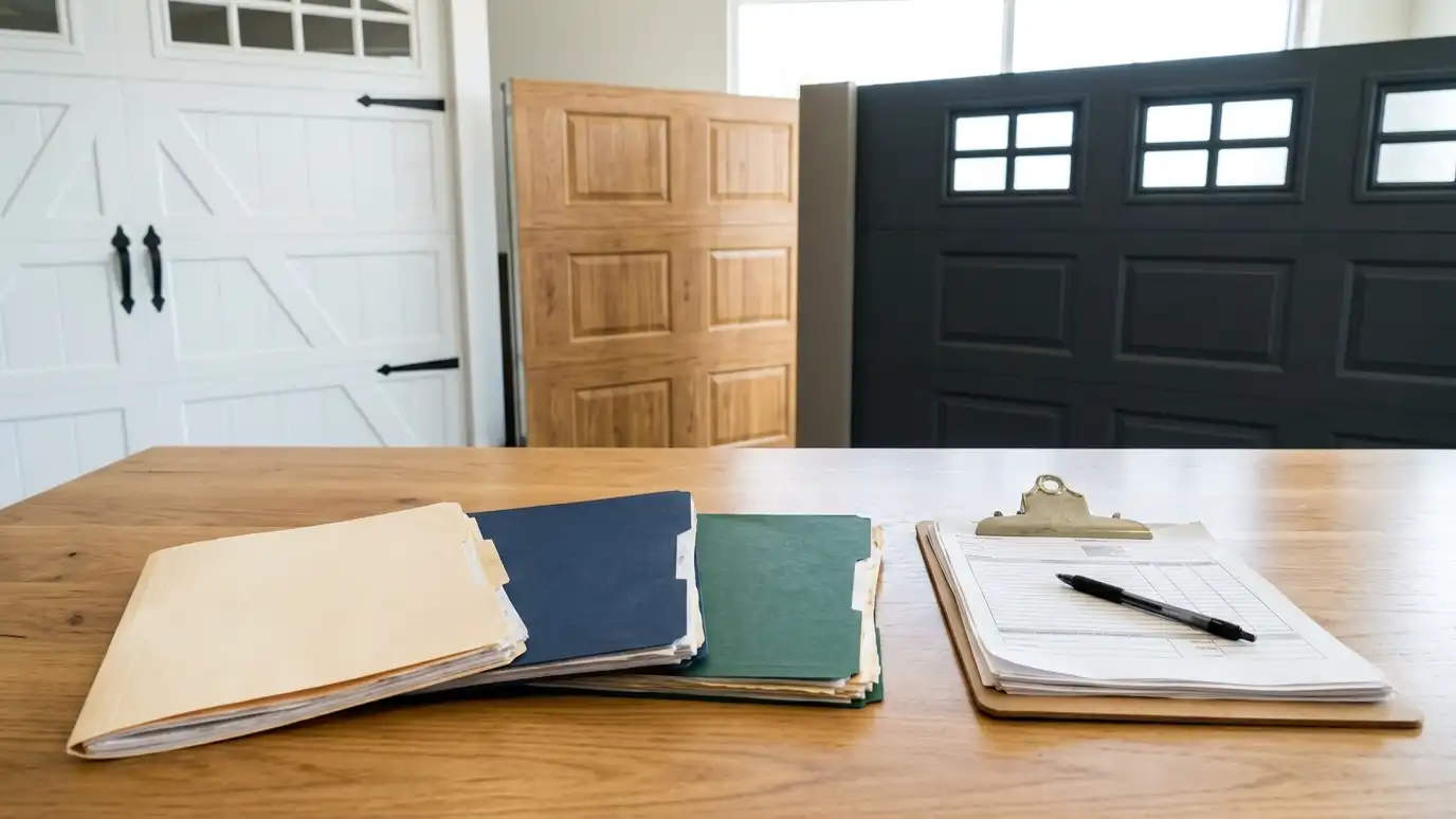 Garage Door Bid Comparison Scorecard preview